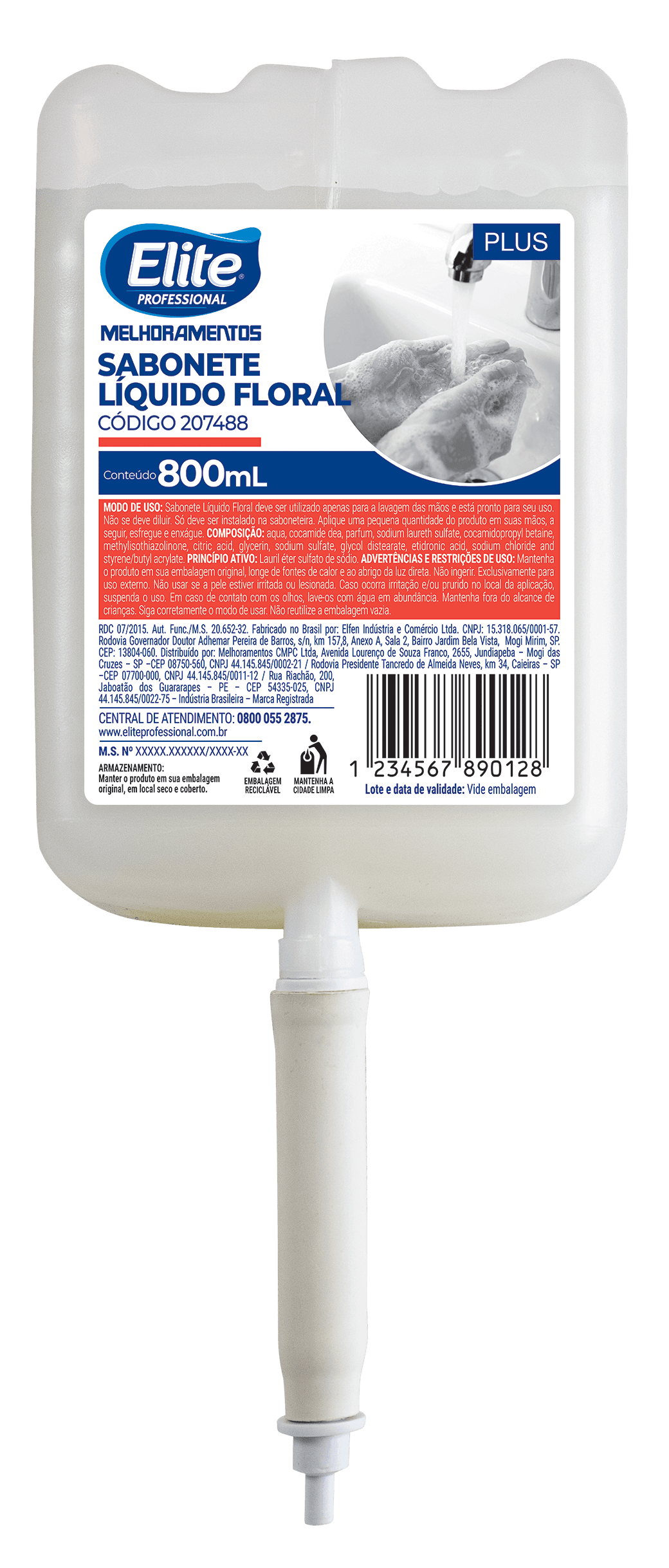 Sabonete Líquido Floral 800 mL