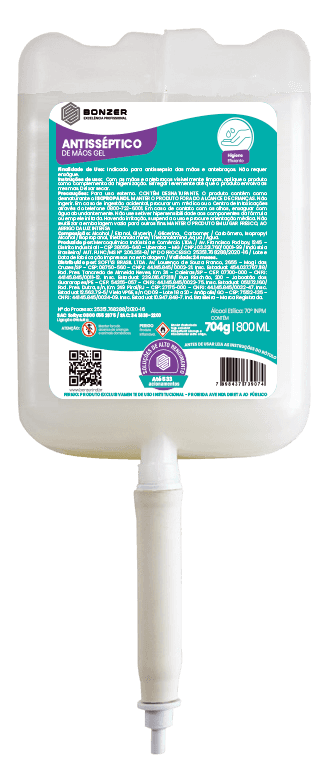 Álcool em Gel Antisséptico 800 mL (Plus)