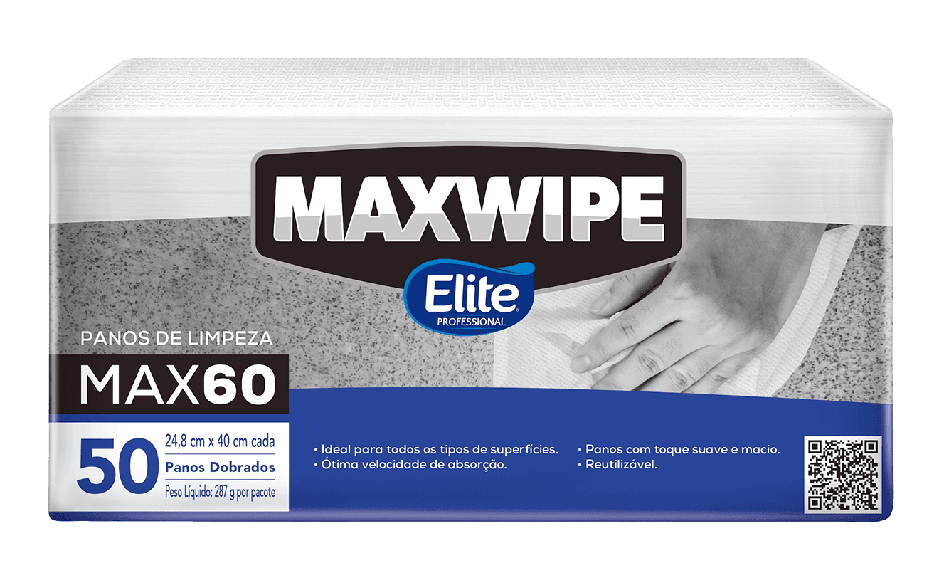 Pano Maxwipe 60 Dobrado 50 Unidades