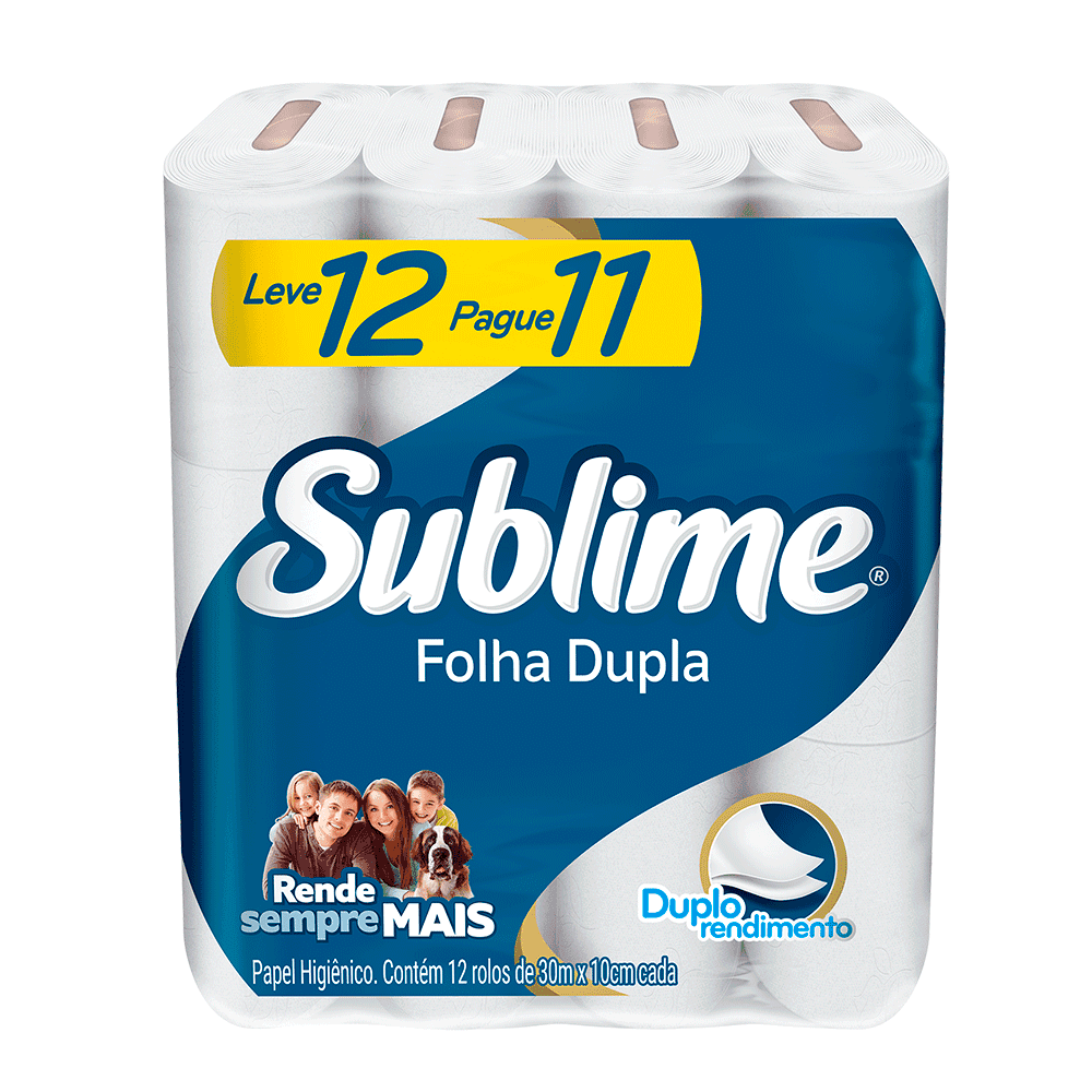 Papel Higiênico Sublime Folha Dupla 30m