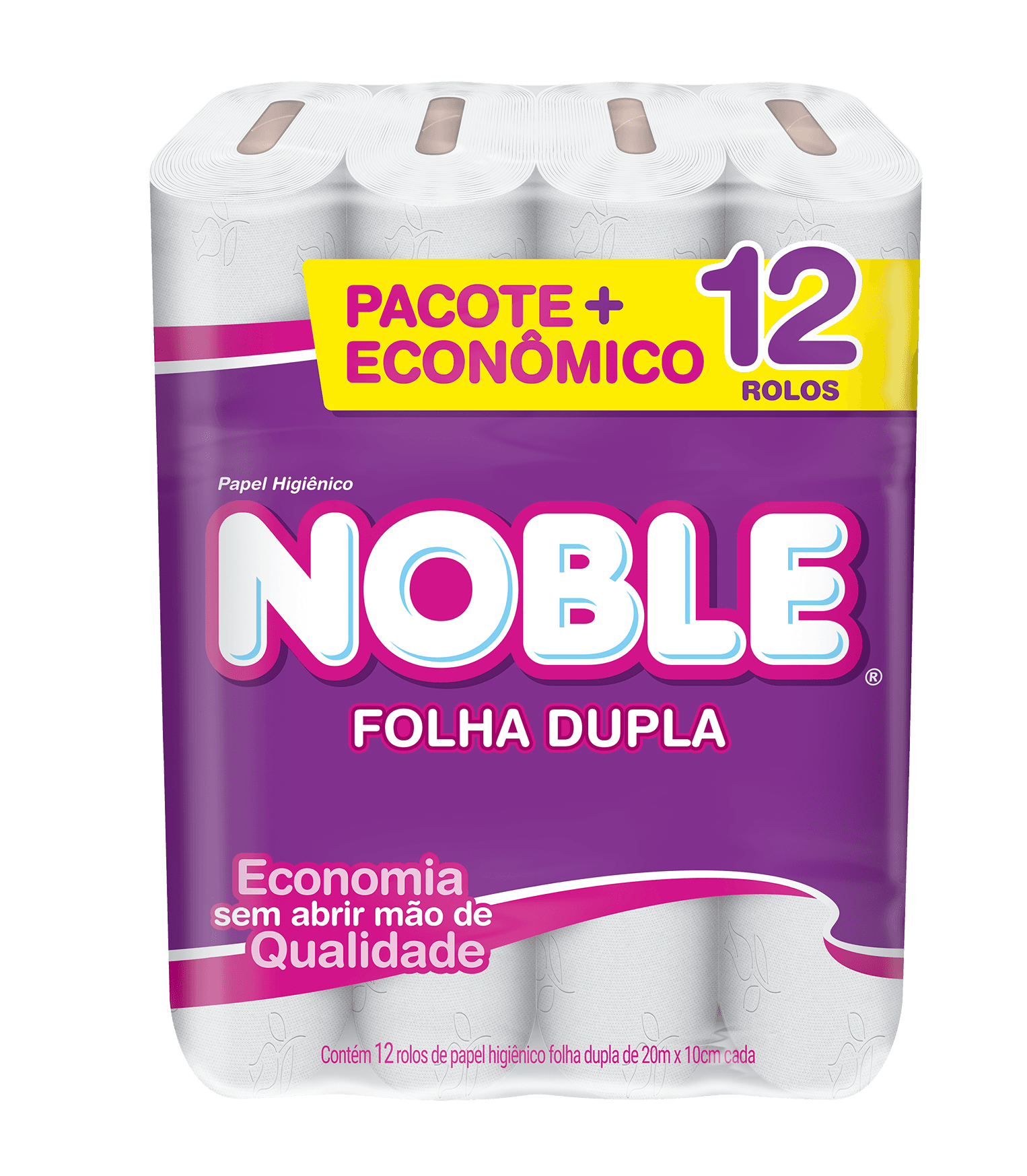 Papel Higiênico Noble Folha Dupla 20m