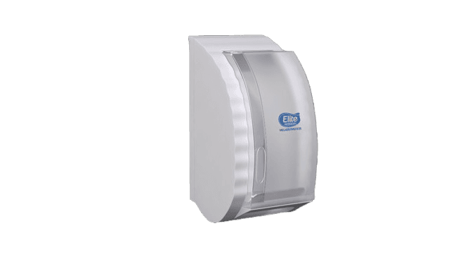 Dispenser Papel Higiênico Interfolhado Branco/Transparente